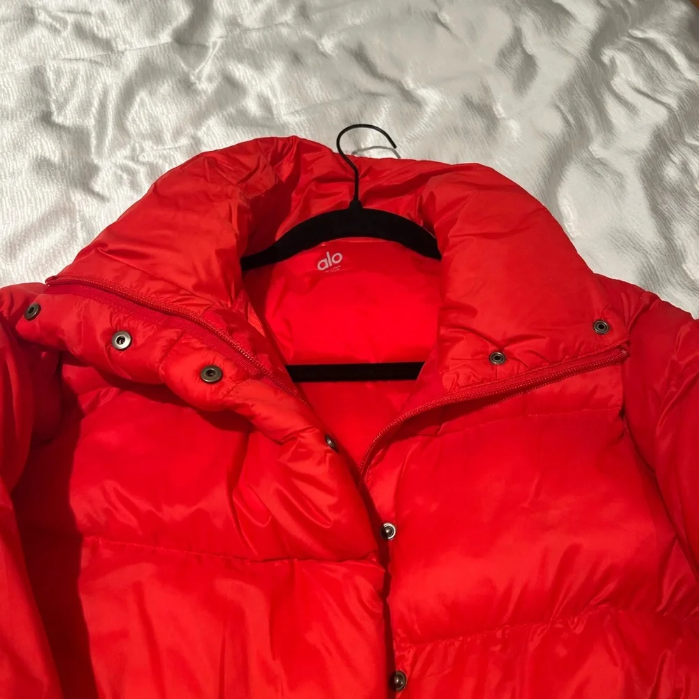 ALO Yoga Red Puffer Jacket